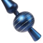 CZUBEK PLASTIKOWY NA CHOINKĘ SZPIC NA CHOINKĘ 30 CM NIEBIESKI - obrazek 2