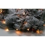 Wianek Świąteczny z Oświetleniem LED i Efektem Pierwszego Śniegu - obrazek 2