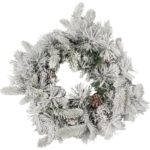 Wianek Świąteczny z Oświetleniem LED i Efektem Pierwszego Śniegu