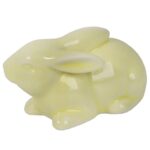 ZAJĄCZEK CERAMICZNY FIGURKA ZIELONA 7CM - obrazek 2