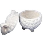 Owca owieczka wielkanocna ceramiczny pojemnik 19cm - obrazek 3