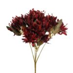 Bukiet 5 gałązek z kwiatami azalii kolor bordowy - obrazek 3