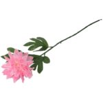 Sztuczny Kwiat Cynia, Kolor Jasny Róż, Wysokość 70 cm - obrazek 3