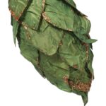 Zawieszka sopel kolor zielony z brokatem 14 cm - obrazek 3