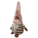 Pluszowy skrzat świąteczny w kolorze brązowym 50 cm - obrazek 2