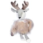 RENIFER ŚWIĄTECZNY ŁOŚ SIEDZĄCY Z FUTERKIEM 30CM - obrazek 2