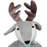 RENIFER ŚWIĄTECZNY ŁOŚ SIEDZĄCY Z FUTERKIEM 43CM - obrazek 3