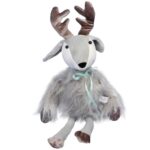 RENIFER ŚWIĄTECZNY ŁOŚ SIEDZĄCY Z FUTERKIEM 43CM