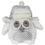 Pluszowy Stopper Drzwiowy w Kształcie Sowy ze Świątecznymi Dekoracjami, 30 cm