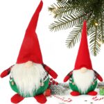 SKRZAT Świąteczny Krasnal GNOM Ozdoba Świąteczna Prezent 50 cm