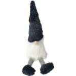 SKRZAT Świąteczny Krasnal GNOM Ozdoba Świąteczna Prezent 50 cm GRANATOWY - obrazek 2