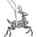 Lampki choinkowe na sznurze AKRYLOWE RENIFERY 10 led na baterie 10 cm - obrazek 3