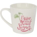 Zestaw prezentowy kubek i łyżeczka ceramiczna we flamingi - obrazek 3