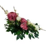 Złota Kompozycja Nagrobna w Plastikowej Misce 100cm - obrazek 3