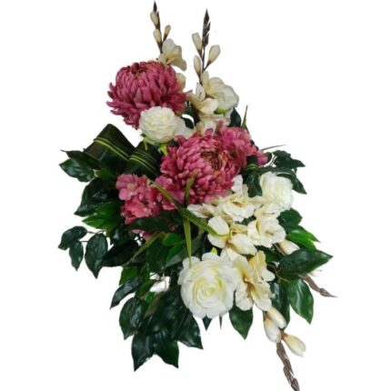 Złota Kompozycja Nagrobna w Plastikowej Misce 100cm