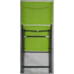 Krzesło ogrodowe składane EMYS wykonane z odpornej stali, kolor antracytowy - obrazek 2