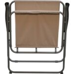 Krzesło Multi-funkcyjne Składane z Stali Nierdzewnej i Tworzywa Sztucznego, Beżowe - obrazek 2