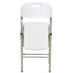 KRZESŁO CATERINGOWE OGRODOWE SKŁADANE BIAŁE - obrazek 2