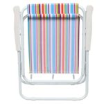 Krzesło Wypoczynkowe Turystyczne Składane z Wytrzymałej Tkaniny - Plażowe i Ogrodowe - obrazek 2