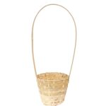 Koszyk wielkanocny naturalny do święconki fi16 cm WYS 48 CM