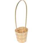 Koszyk wielkanocny naturalny do święconki fi19 cm WYS 55 CM - obrazek 2