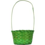 Koszyk wielkanocny do święconki fi 22 cm zielony