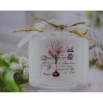 Świecznik Szklany w Słoiku z Uchwytem - Dekoracja Wnętrza/Tarasu - obrazek 2