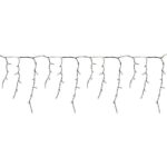 Kurtyna Świetlna LED Sople 100 Diód, Zimny Biały, 3m, 6W Energooszczędna, Zasilanie Sieciowe - obrazek 3