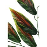 Potrójna gałązka z liśćmi - dekoracja kwiatowa 70cm. - obrazek 2