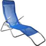 Leżak ogrodowy ciemny niebieski - obrazek 2