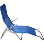 Leżak ogrodowy ciemny niebieski - obrazek 3