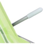 Uniwersalny Leżak Grawitacyjny w Zielone Paski do Ogrodu, Balkonu i Plaży - obrazek 3