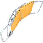 Leżak ogrodowy grawitacyjny, kompaktowy i lekki w kolorze pomarańczowym - obrazek 3