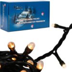 LAMPKI CHOINKOWE 100 LED TYPU RYŹ Z PROGRAMATOREM CIEPŁE BIAŁE