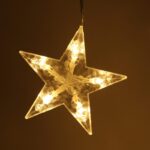 Dekoracja Świąteczna LED 138 świateł z Gwiazdkami, Dzwonkami i Reniferami Białe Światło - obrazek 3