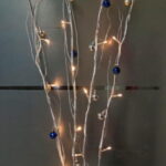 Srebrne Gałęzie LED do Dekoracji Wnętrz
