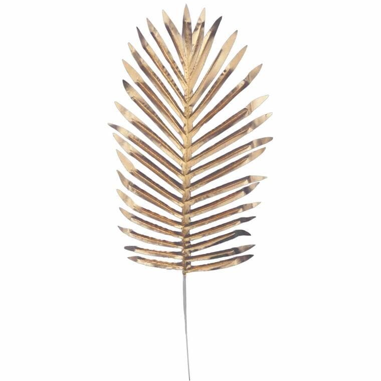 LEAF-G Złoty Liść Cycasa do Kompozycji Kwiatowych 35x20 cm - obrazek 1