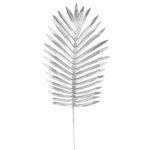 SREBRNY Liść Cycasa do Kompozycji Kwiatowych 35x20 cm