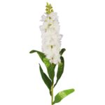 Sztuczna Lewkonia w Kolorze Białym - Dekoracja o Wysokości 84 cm - obrazek 2