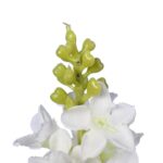 Sztuczna Lewkonia w Kolorze Białym - Dekoracja o Wysokości 84 cm - obrazek 3