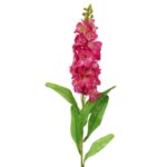 Sztuczny kwiat Lewkonia w kolorze ciemno różowym - dekoracja do wnętrz 84 cm - obrazek 2