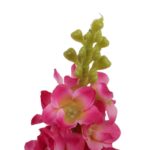 Sztuczny kwiat Lewkonia w kolorze ciemno różowym - dekoracja do wnętrz 84 cm - obrazek 3