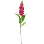 Sztuczny kwiat Lewkonia w kolorze ciemno różowym - dekoracja do wnętrz 84 cm