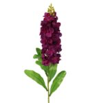 Sztuczna Lewkonia w Kolorze Fioletowym - Dekoracja Wysokiej Jakości o Wysokości 84 cm - obrazek 3