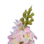 Sztuczny Kwiat Lewkonia w Jasnym Różu o Wyglądzie Naturalnym - 84 cm - obrazek 3