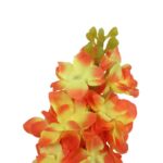 Sztuczna Lewkonia Wysokiej Jakości w Kolorze Pomarańczowym o Wysokości 84 cm - obrazek 2