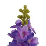 Sztuczna Lewkonia o Wyglądzie Żywego Kwiatu w Kolorze Wrzosowym o Wysokości 84cm - obrazek 3