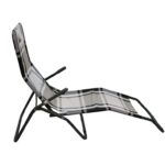 Leżak grawitacyjny Goliat w czarną kratkę, przenośny i odporny na warunki atmosferyczne - obrazek 2