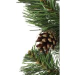 Dekoracyjna Gałązka Świąteczna ze Szyszkami - Zielony Świerk, 60cm - obrazek 2