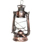 Latarnia Naftowa Stylizowana Retro na Baterie do Campingu - obrazek 2